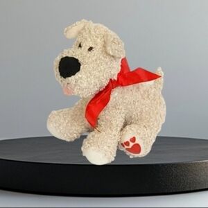 Hallmark valentine plush with red bow  puppy dog